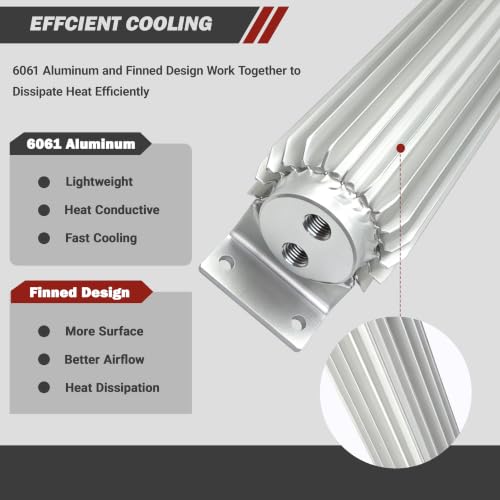 Image of 30'' Aluminum Finned Transmission Oil Coolers Dual Pass