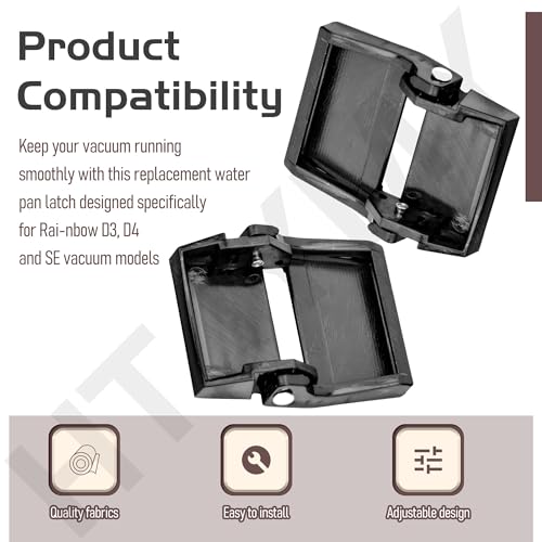 HTJYMY 2 Pack R6178 Replacement Water Pan Latch, Black by HTJYMY - Used condition - Image 4