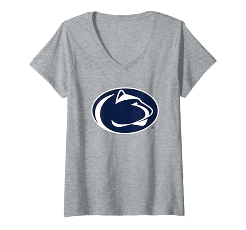 Womens Penn State Nittany Lions Icon Logo Officially Licensed V-Neck T-Shirt