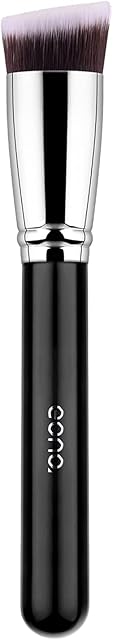 Amazon Brand - Eono Flat Top Foundation Brush Premium Synthetic Makeup Brushes for Liquid, Cream -black