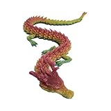【Einfach zu bedienen】 Mit einem flexiblen Körper, der sich nach Belieben biegt, beeindruckt der 3D-gedruckte Drache mit seinem lebendigen Aussehen und verleiht Ihrer Sammlung oder Ihrem Display einen Hauch von Anziehungskraft