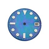 Saharuse Orologio Luminoso con quadrante a Conchiglia da 1 Pezzo, 29 mm, Adatto for Cassa Movimento NH35/NH36(No.4)