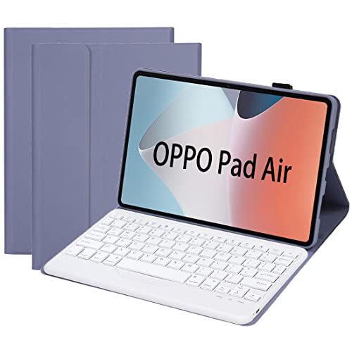 Bluetooth Keyboard Case for Oppo Pad Air,Folio Case with Removable Bluetooth Keyboard for Oppo Pad Air