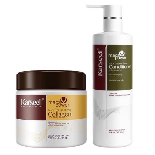 Karseell Collagen Masque Cheveux Hydratation et Réparation Intense