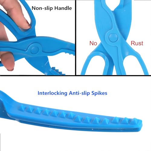 Cracrab Fish Gripper Fishing Pliers Gripper 10Inch Fish Grabber Tool Saltwater Fish Holder Clamp Fish Lip Gripper With Lanyard thumb #3