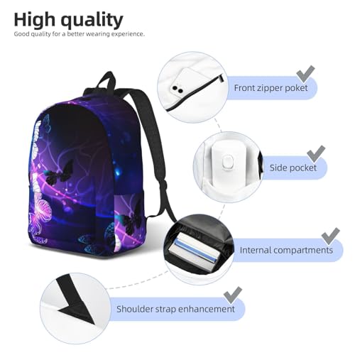 Sac à dos d'infirmière EdWal pour ordinateur portable imprimé papillons - 5