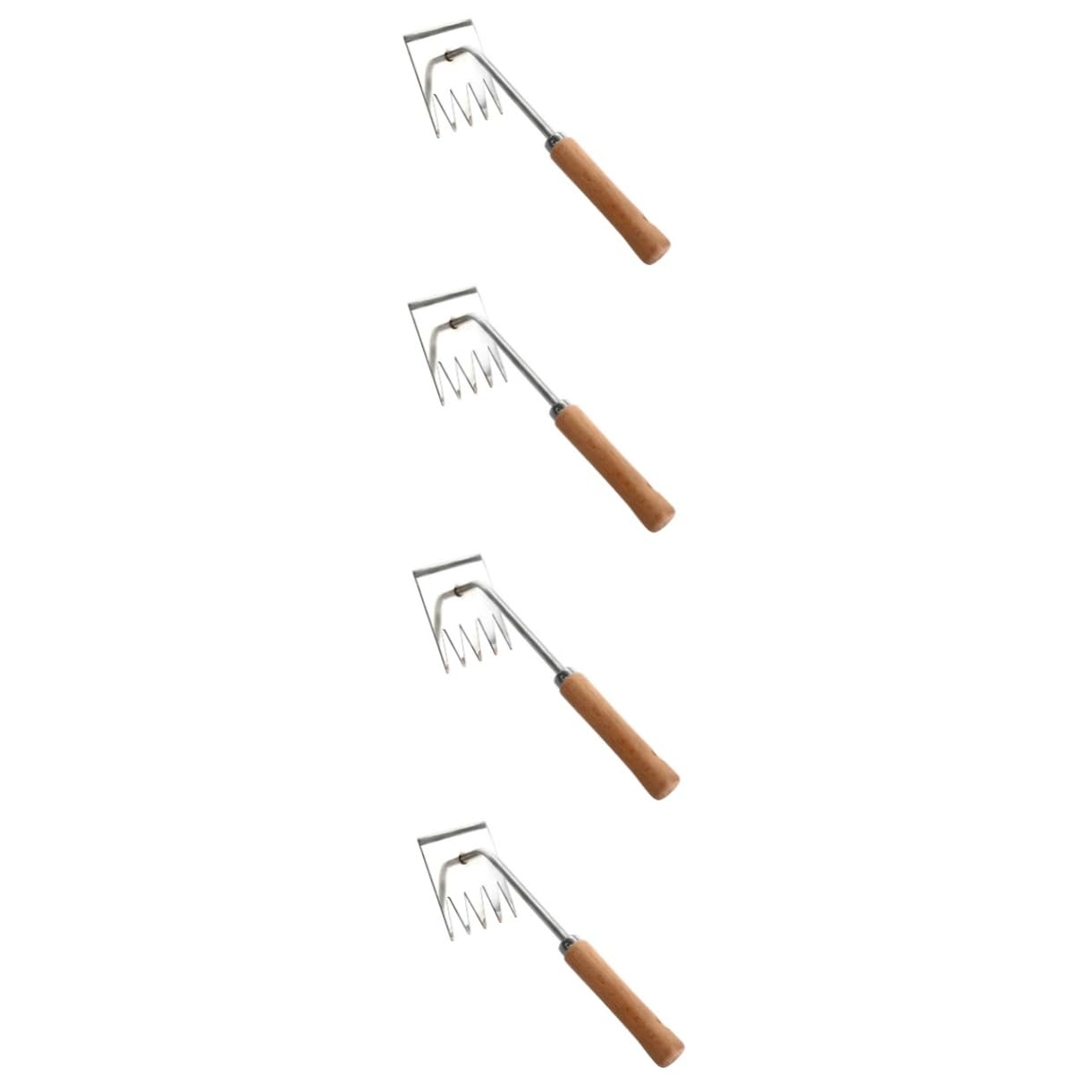 BESTonZON 4 Stück Ergonomischer Unkrautstecher Multifunktionales Gartenwerkzeug zum Entfernen von Gras und Moos für Präzises Jäten Pflasterfugen und Beeten und Langlebig Mit Speziellen