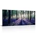 Visual Art Decor Framed Large Purple Canvas Wall Art Mild Sunshine Lavender Flowers Forest Landscape Tree Wall Art Picture Prints Ready to Hang for Home Office Living Room Bedroom Decoration