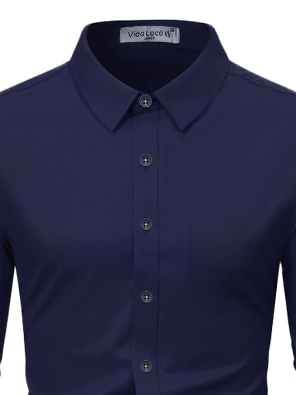 Image of Vida Loca Full Sleeve Spread Collar Cotton Blend Casual, Festival Stylish Slim fit Shirt for Men and Boys.