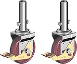  Layher Fahrgerüst Lenkrolle 400-2er Set - Gerüstrollen für fahrbare Gerüste