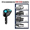 Car Cigarette Lighter Splitter, 2-Socket Cigarette Lighter Adapter with LED Voltmeter, Dual USB QC3.0 Type-C 20W PD Fast Car Charger, 12V/24V Splitter Adapter for Smart Phone GPS Dash Cam #5