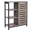 VASAGLE dressoir, keukenkastje met 3 open rekken, badkamerkastje, woonkamer, hal, keuken, thuiskantoor, stalen frame…