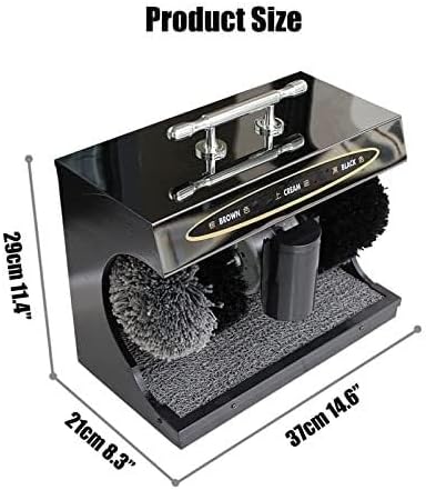 Commercial Electric Shoe Polisher Machine – Automatic Shoe Cleaner with Dual-Mode Power Supply, Microfiber Track, Intelligent Self-Cleaning – 90W, 110V/220V