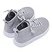 BMCiTYBM Toddler High Top Shoes Boys Girls Baby First Walking Running Barefoot Sneakers Infant Slip On Sock Shoes Grey Size 8 Toddler