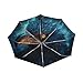 KAAVIYO Blue Starlight Condor Umbrella Windproof Automatic Foldable Umbrells Auto Open Close for Men Women Kids