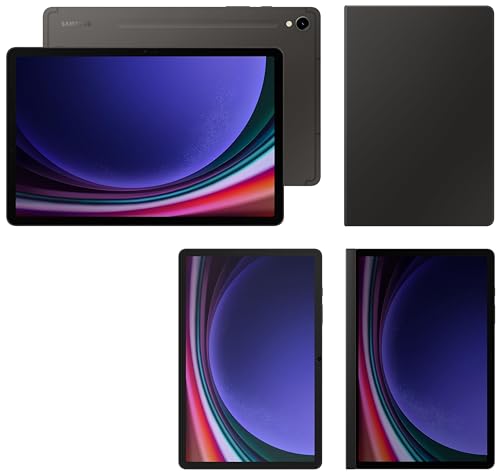 Image of Samsung Galaxy Tab S9 RAM 12 GB, ROM 256 GB Expandable, S Pen in-Box, Wi-Fi Tablet, Gray with S9 Screen Protector, Transparent & S9 Privacy Screen, Black & S9 Book Cover Keyboard, Black