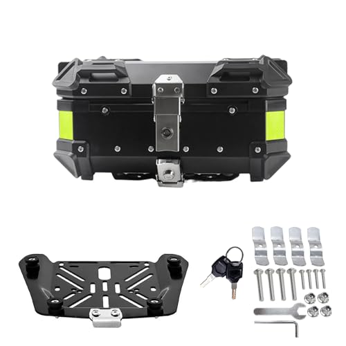 Top Case de Moto 28L Noir pour ranger vos bagages de scooter à l'arrière