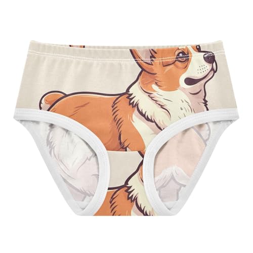 Colorful Girls Underwear Toddlers 2t Cotton Girl Panties Cute Cute Dog Beige Briefs Kids Undies