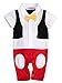 stylesilove Baby Boy 3D Bowtie Mickey Inspired Photo Prop Romper Onesie (110/2-3 Years)
