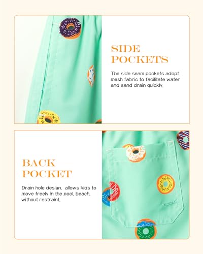 Image of SURF CUZ Surfcuz Little Boys Swim Trunks UPF 50+ Toddler Beach Shorts Swimsuit Kids Quick Dry Swimwear