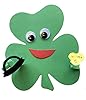 SHAPES ETC. 15 Pcs Shamrock Single Color Super Cut-Outs 8in x 9in Size Spring St. Patrick's Day Irish Classroom Decorations Bulletin Board Decor Kids’ School Craft Projects Teacher Supplies USA Made #1