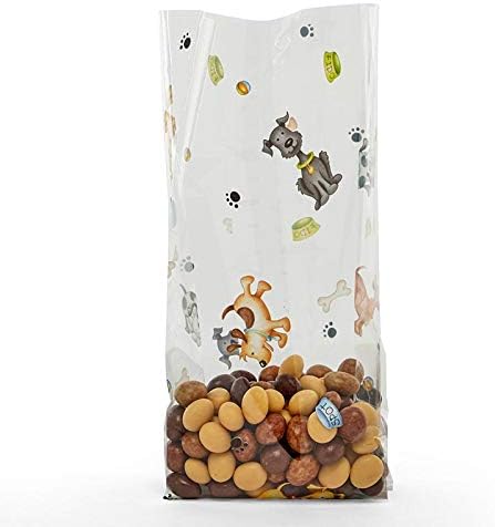 Paper Mart 100ea - 3-1/2 X 2 X 7-1/2 Dog Day Cello Bags - 1.2 mil Thick