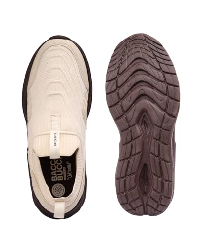 Image of Bacca Bucci EaseOn Walking Shoes for Men | Slip-On Sneakers with Stretch Knit Upper | Ortholite Comfort Insole | Lightweight EVA Sole | Daily Walking, Travel & Casual Wear