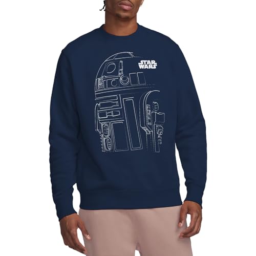 Sweat Star Wars R2D2 bleu marine pour fan de science-fiction et style streetwear confortable
