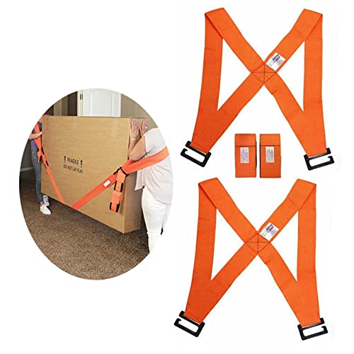 Correas de transporte para 2 personas,Cincha,Correas Levantar Transporte Muebles Capacidad de Rodamiento 250kg, para transportar, mover muebles, electrodomésticos Cover