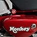 FENGYEMOTO Pair Red Aluminum Frame Caps Compatible with Honda Monkey 125 Z125 (2018-UP), Frame Tube Hole Plugs, Motorcycle Dust Cap Badge Emblem