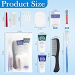 Toiletry Kits Travel Essentials Disposable Hygiene in Bulk, Trial Size Toiletries Supplies Individually Wrapped Traveling Personal Care Items, for Camping, Hotel, Homeless, Charity, 8-in-1 (20-Pack) - Image 2