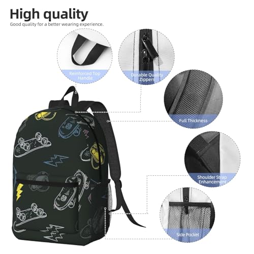 Sac à dos de voyage portable multi-poches avec grand volume de rangement