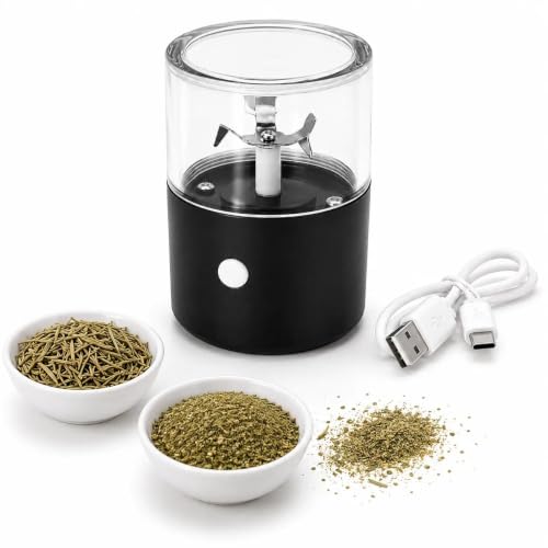 Electric Herb Grinder Portable Dry Spice and Tobacco Grinder