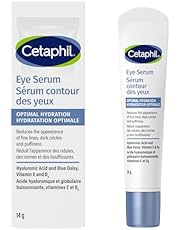 Cetaphil Optimal Hydration Eye Serum For Wrinkles, Dark Circles &amp; Puffiness, Dry, Dehydrated and Sensitive Skin, 48Hr Hydration with Hyaluronic Acid, Vitamin E &amp; B5, Dermatologist Recommended, 14g