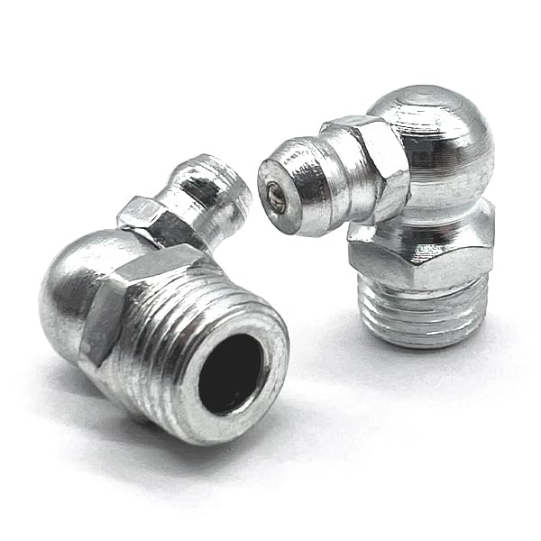 (500 Pieces) M6-1.0 Zerks Grease Fitting Straight Steel Zinc