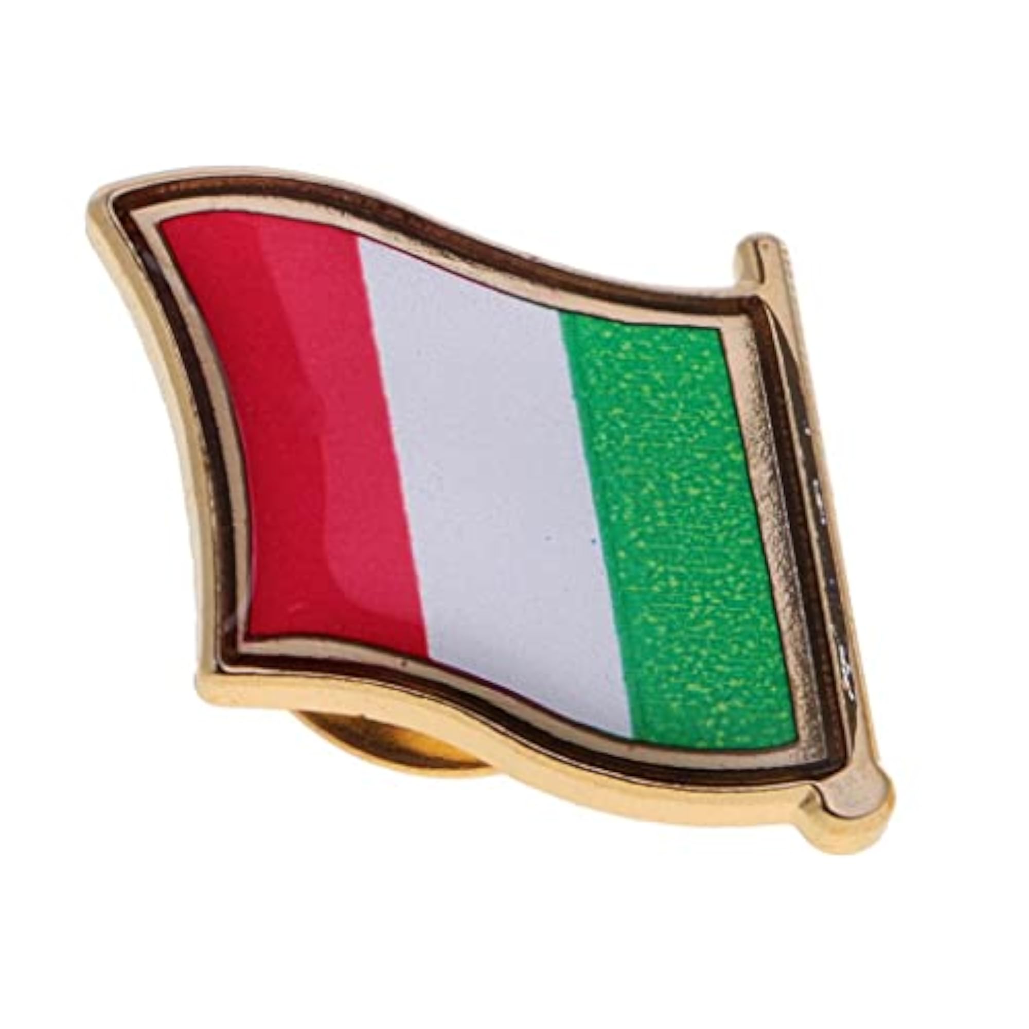 2x National Metal Flag Pin Badge, Enamel Badge for Clothes