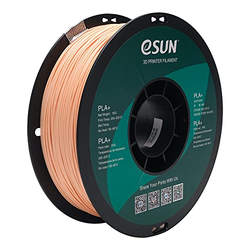 eSUN PLA+ 3D Drucker Filament, PLA Plus Filament 1,75 mm, Maßgenauigkeit+/-0,03mm, 1 kg Spule 3D Druck Filament für 3D Drucker,Beige