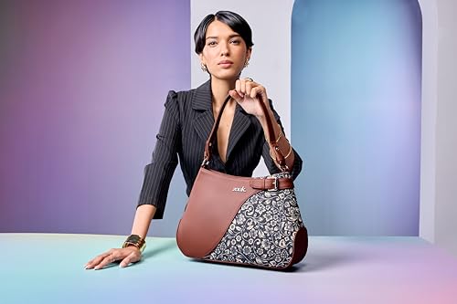 Image of ZOUK Ira Handbag | Stylish Women's Handbag | Luxury Shoulder Bag for Women | Trendy | Fancy Ladies Handbags | Small Purse for Events | Water-Resistant