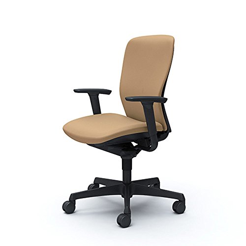 オカムラ デスクチェア スラート スリットインナーシェル ハイバック ブラックフレーム 樹脂脚 アジャストアーム ナイロンキャスター C385ZR-FSF7 ベージュ