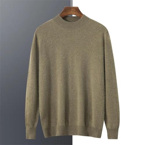 Men's Pure Wool Semi-Turtleneck Warm Long Sleeve Business Casual Sweater2
