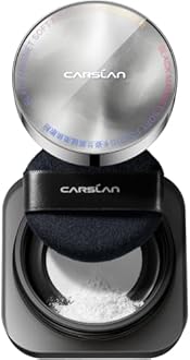 CARSLAN Black Magnet Soft Focus Make Up Powder, Waterproof Loose Setting Powder, 24H Longlasting, Oil Control, Talc-Free Face Powder, 02 Translucent For Oily Skin, 0.28Oz