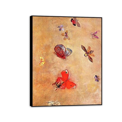 Affiche d'art Papillons Odilon Redon pour sublimer un salon contemporain