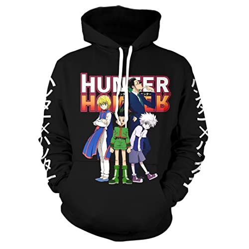 Anugitmb Unisex Anime Hoodie Novelty Pullovers Sweatshirt For Men Women Teen, 4-L