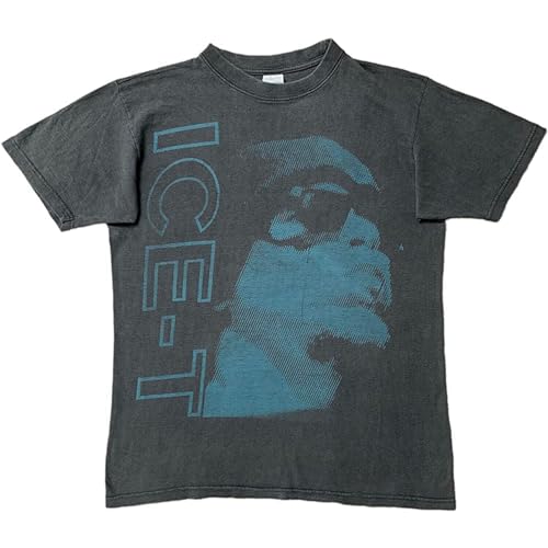 TOMMUP Street T-Shirt Vintage 1991 Ice-T OG Original Gangster Rap 90S Body Count8067 Black XXL