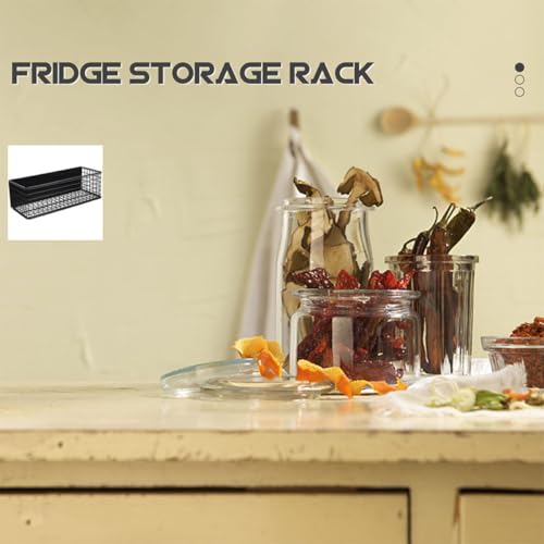 VOSAREA 2pcs Magnetic Organizer Storage Racks Rounded Corner Design for Spice Jars and Bottles, Iron Material Space Saving Magnetic Shelf for Washer and Microwave - Image 6