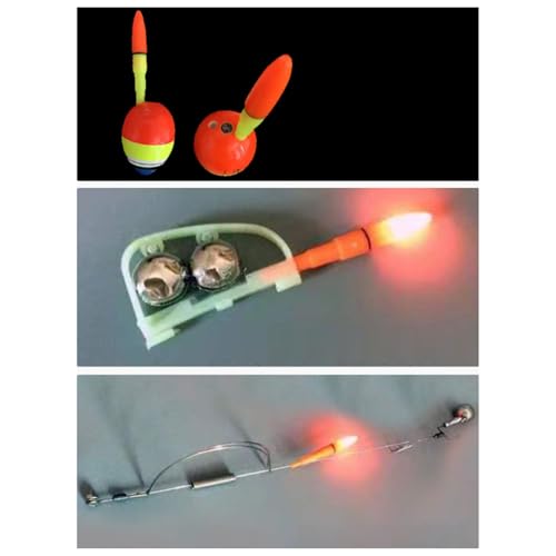 Luz LED para caña de pescar impermeable con clip, pack 10 avisadores nocturnos 3