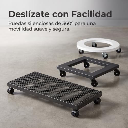 Soporte con ruedas metal para mover muebles de 40x40 cm 4
