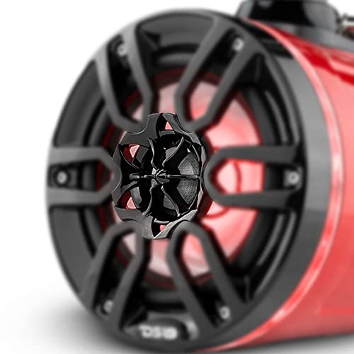 Image of DS18 NXL-X6TP /RD Hydro 6.5 inch Marine Towers with Integrated RGB LED Lights High Performance, Marine Grade IP65 Rated, 300 W Max 150 W RMS 4 Ohms (Pair)