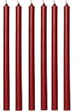 Marke: IB Laursen IB Laursen 6er Set schmale hohe Kerzen ROT lang Leuchter Spitz Tafel Stab 20 cm