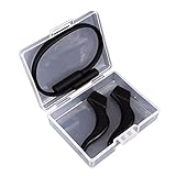 EnzoDate 3 Sets Pack Kids Glasses Silicone Cord Ear Grips Children Eyeglasses Temple Locks with Head Band Strap Retainer (black)